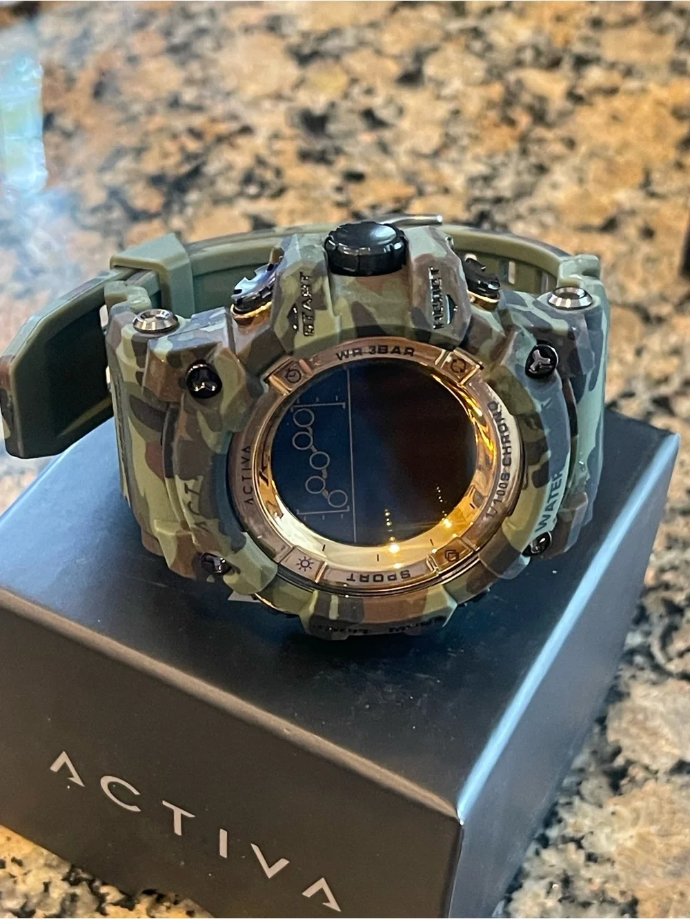 Activa X Invicta Digital Summit Unisex Watch - 50mm. Army Green, Camouflage new